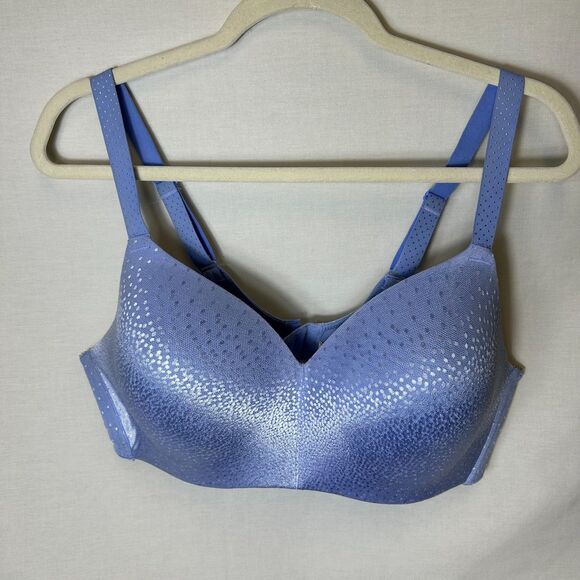 Wacoal NWOT Periwinkle Blue Back Appeal Wire-Free Bra #856303 Size 40D - Picture 2 of 9